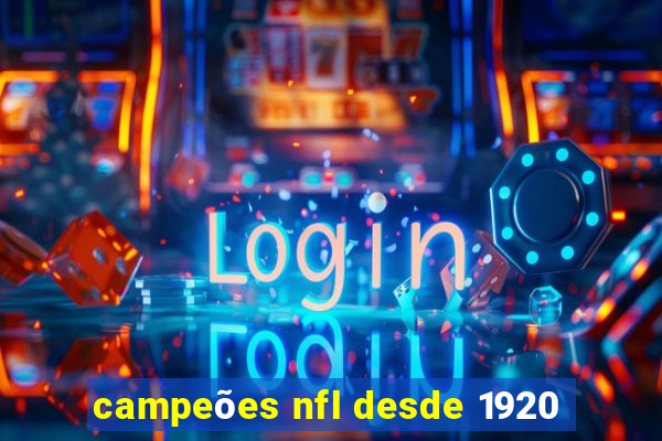 campeões nfl desde 1920